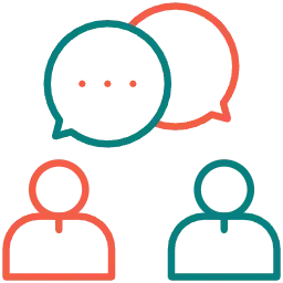 Icon representing supportive selfacceptancefocused language