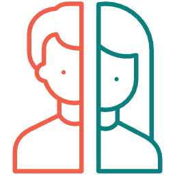 Icon representing dissociative disorder support