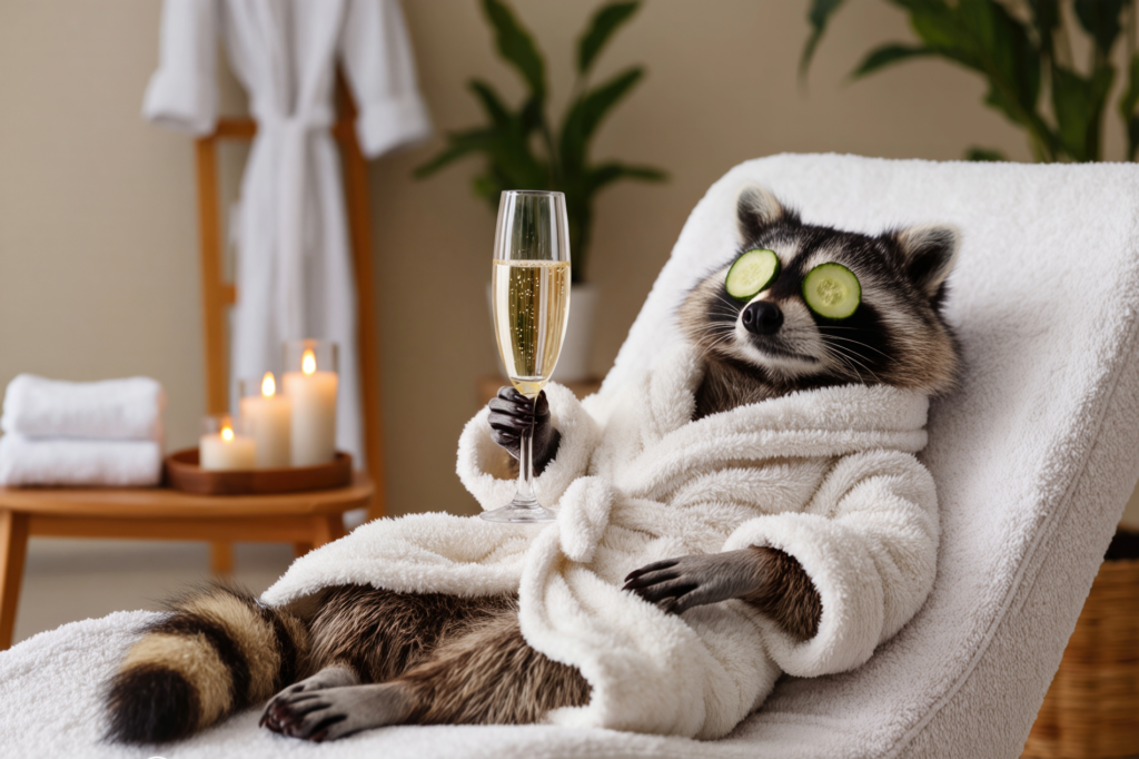 Self-Care raccoon